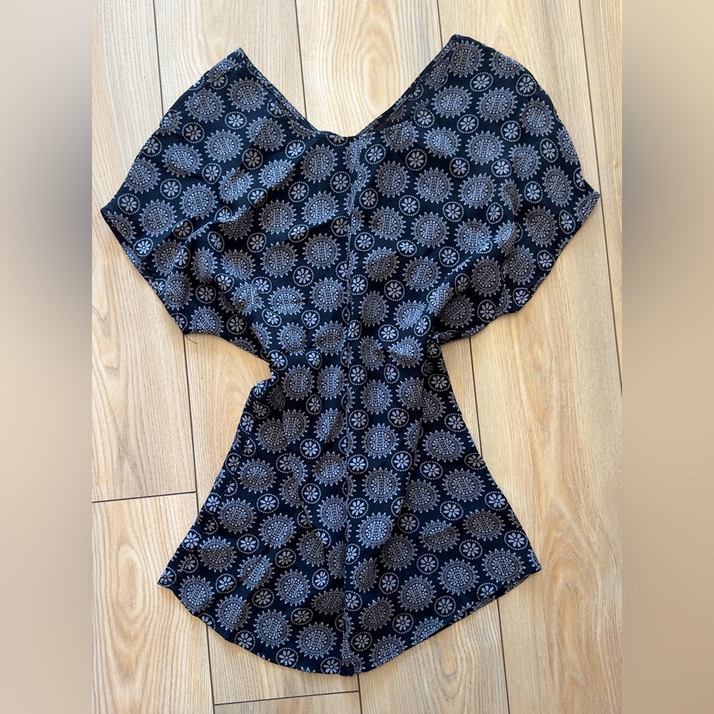 REFORMATION TUNIC BLUE BLOUSE SIZE XS